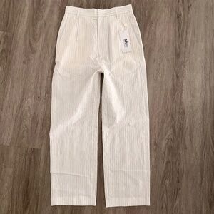 MM6 MAISON MARGIELA Pinstripe Ankle Length Trousers Sz 40/4 NWT $550!!